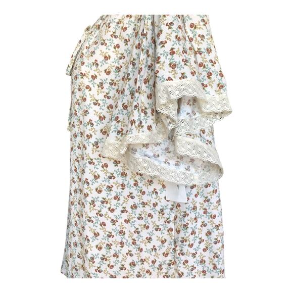 Karen Kane Flutter Sleeve Ruffle Top Floral Print Blouse Women's Size XS NWT - Picture 10 of 16